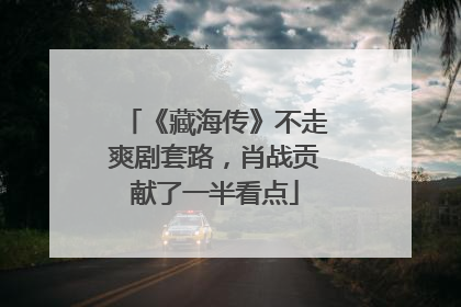 《藏海传》不走爽剧套路，肖战贡献了一半看点
