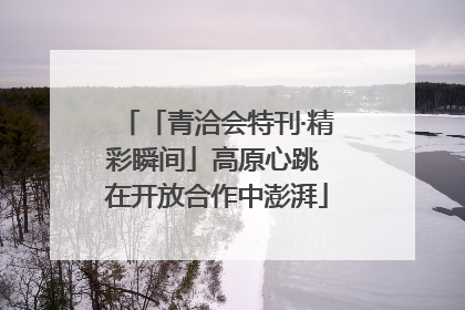 「青洽会特刊·精彩瞬间」高原心跳 在开放合作中澎湃