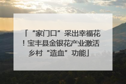 “家门口”采出幸福花！宝丰县金银花产业激活乡村“造血”功能