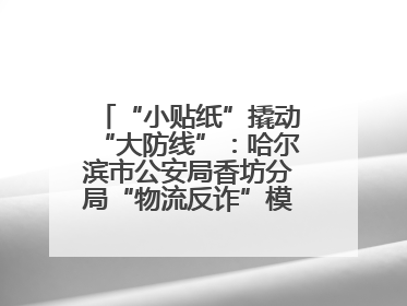 “小贴纸”撬动“大防线”：哈尔滨市公安局香坊分局“物流反诈”模式守护群众“钱袋子”
