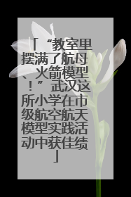 “教室里摆满了航母、火箭模型！”武汉这所小学在市级航空航天模型实践活动中获佳绩
