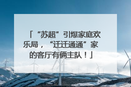 “苏超”引爆家庭欢乐局，“迁迁通通”家的客厅有俩主队！