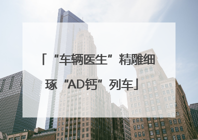 “车辆医生”精雕细琢“AD钙”列车