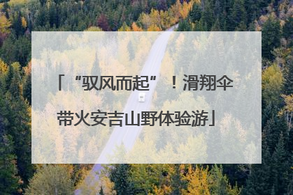 “驭风而起”！滑翔伞带火安吉山野体验游