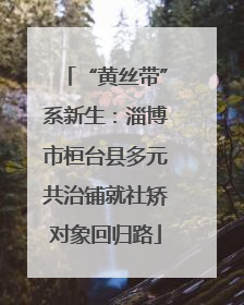 “黄丝带”系新生：淄博市桓台县多元共治铺就社矫对象回归路