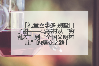 礼堂喜事多 别墅日子甜——马寨村从“穷乱差”到“全国文明村庄”的蝶变之路