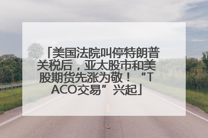 美国法院叫停特朗普关税后，亚太股市和美股期货先涨为敬！“TACO交易”兴起