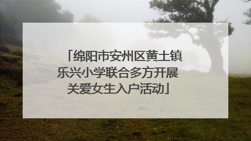 绵阳市安州区黄土镇乐兴小学联合多方开展关爱女生入户活动
