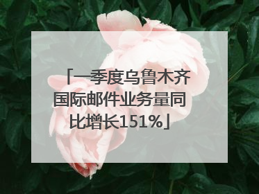 一季度乌鲁木齐国际邮件业务量同比增长151%