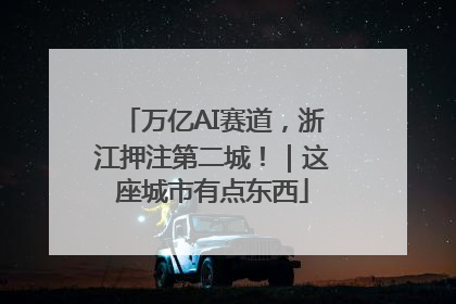 万亿AI赛道，浙江押注第二城！｜这座城市有点东西