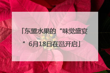 东盟水果的“味觉盛宴”6月18日在邕开启