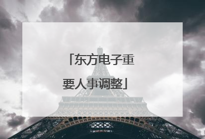 东方电子重要人事调整