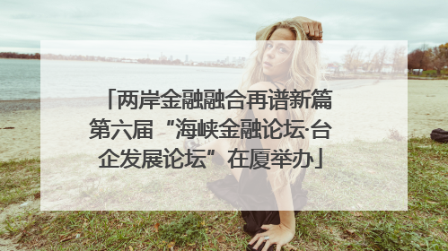 两岸金融融合再谱新篇 第六届“海峡金融论坛·台企发展论坛”在厦举办