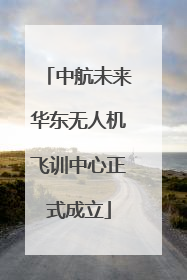 中航未来华东无人机飞训中心正式成立