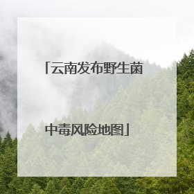 云南发布野生菌中毒风险地图