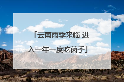 云南雨季来临 进入一年一度吃菌季