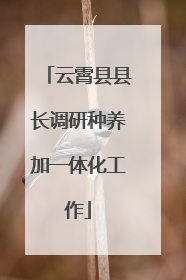 云霄县县长调研种养加一体化工作