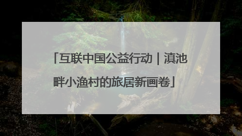 互联中国公益行动｜滇池畔小渔村的旅居新画卷