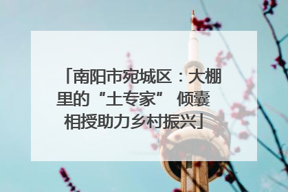 南阳市宛城区：大棚里的“土专家” 倾囊相授助力乡村振兴