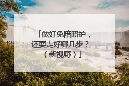 做好免陪照护，还要走好哪几步？（新视野）