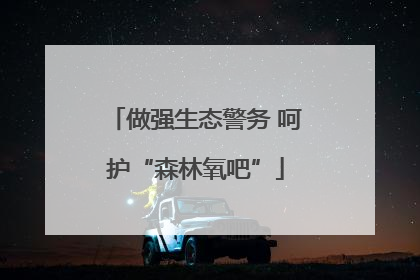 做强生态警务 呵护“森林氧吧”