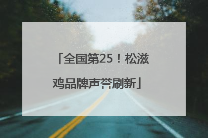 全国第25！松滋鸡品牌声誉刷新