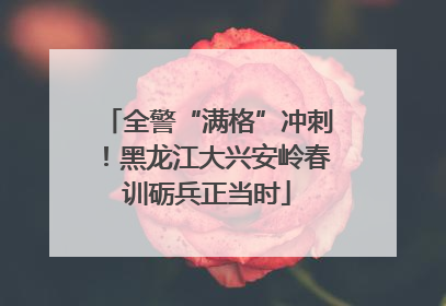 全警“满格”冲刺！黑龙江大兴安岭春训砺兵正当时