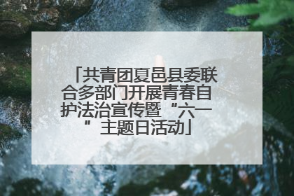 共青团夏邑县委联合多部门开展青春自护法治宣传暨“六一”主题日活动