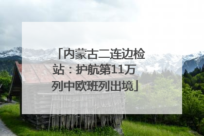 内蒙古二连边检站：护航第11万列中欧班列出境