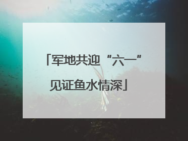 军地共迎“六一” 见证鱼水情深