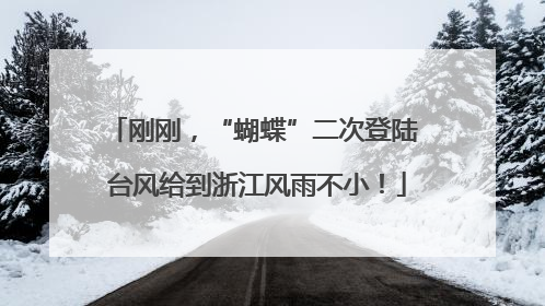刚刚，“蝴蝶”二次登陆 台风给到浙江风雨不小！