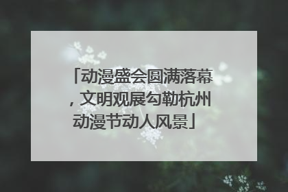 动漫盛会圆满落幕，文明观展勾勒杭州动漫节动人风景