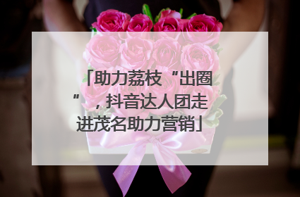 助力荔枝“出圈”，抖音达人团走进茂名助力营销