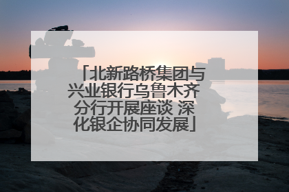 北新路桥集团与兴业银行乌鲁木齐分行开展座谈 深化银企协同发展