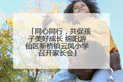 同心同行，共促孩子美好成长 绵阳游仙区新桥镇云凤小学召开家长会