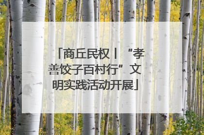 商丘民权丨“孝善饺子百村行”文明实践活动开展