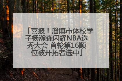 喜报！淄博市体校学子杨瀚森闪耀NBA选秀大会 首轮第16顺位被开拓者选中