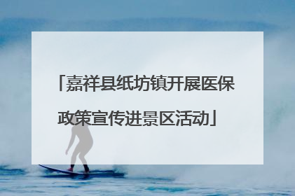 嘉祥县纸坊镇开展医保政策宣传进景区活动