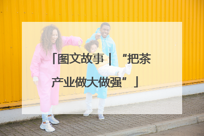 图文故事｜“把茶产业做大做强”