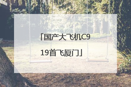 国产大飞机C919首飞厦门