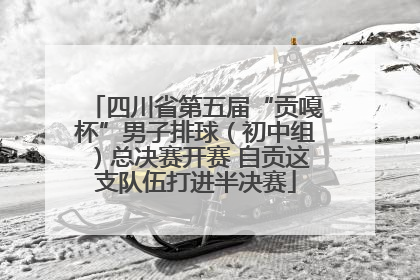 四川省第五届“贡嘎杯”男子排球（初中组）总决赛开赛 自贡这支队伍打进半决赛
