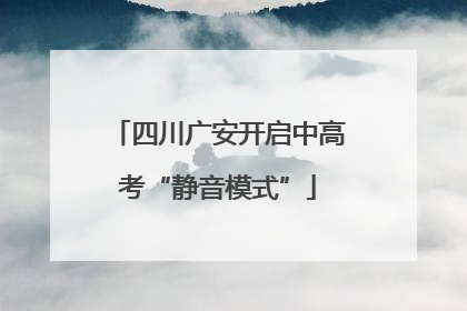 四川广安开启中高考“静音模式”
