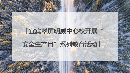 宜宾翠屏明威中心校开展“安全生产月”系列教育活动