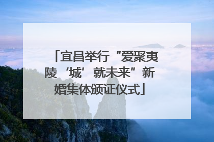 宜昌举行“爱聚夷陵‘城’就未来”新婚集体颁证仪式