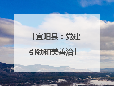 宜阳县：党建引领和美善治