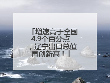 增速高于全国4.9个百分点，辽宁出口总值再创新高！