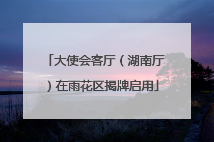 大使会客厅（湖南厅）在雨花区揭牌启用