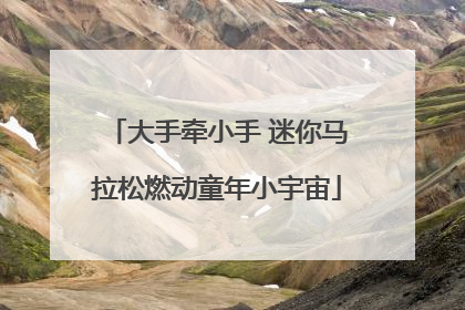 大手牵小手 迷你马拉松燃动童年小宇宙