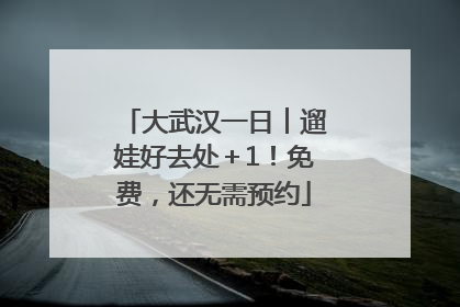 大武汉一日︱遛娃好去处＋1！免费，还无需预约