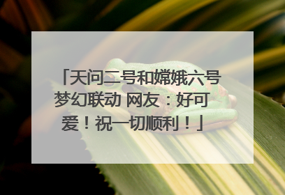 天问二号和嫦娥六号梦幻联动 网友：好可爱！祝一切顺利！